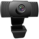 【2022 Upgraded】 Webcam 2K with Microphone, 2048 x 1080 Full HD / 30 fps Computer Camera, 90° Wide Angle USB Camera for Computer PC Laptop Zoom Skype Meeting Video Calling Conferencing Games
