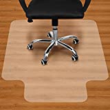 BesWin Office Chair Mat for Hardwood Floor - 36'x48' Clear PVC Desk Chair Mat - Heavy Duty Floor Protector for Home or Office - Easy Clean and Flat Without Curling