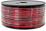 Pure Copper 20 AWG (American Wire Gauge) 100 ft Red & 100’ Black Bonded Zip Cord Power Speaker Cable for Car Audio Home Stereo LED Light (Also in 50 & 200ft Roll)