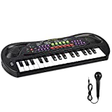aPerfectLife Kids Keyboard Piano, 32 Keys Multifunction Electric Keyboard Piano for Kids, Kids Piano Musical Instruments Gift Toy for 3 4 5 6 7 8 Year Old Boys and Girls (Black)
