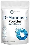 D Mannose Powder, 8.8 Ounce, Pure Mannose Supplement, Quick Water Soluble, Support Urinary Tract Cleanse & Bladder Health, Premium Mannose for Women and Men, Vegan Friendly
