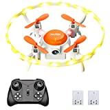4DRC 4DV5 Mini Drone for Kids Beginners,Remote Control Drone Hobby RC Quadcopter with Yellow&White LED Light,360 Flips, Altitude Hold,Headless Mode,Easy to fly Kids Gifts Toys for Boys and Girls