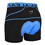 BALEAF Men's Cycling Shorts 3D Padded Mountain Bike Underwear MTB Liner Trek Biking Bicycle Pants (Blue, XL)