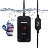 Yochaqute Aquarium Fish Tank Heater: 50 Watt Submersible Small Betta Heater with LED Temperature Display Adjustable External Controller for 1-10 Gallon Saltwater | Freshwater