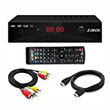 Digital TV Converter Box, ATSC Cabal Box - ZJBOX for Analog HDTV Live1080P with TV Recording&Playback,HDMI Output,Timer Setting TV Tuner Function Set Top Box Digital Channel Free