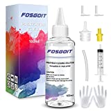 Fosgoit Printhead Cleaning Kit for Epson Canon Brother HP 8600 5520 4620 6520 6600 6700 6968 6978 8610 Canon 922 Pro100 MX922 ET-2720 2760 2750 4700 C88 WF-7710 Inkjet Printer Nozzle Cleaner Kit 100mL