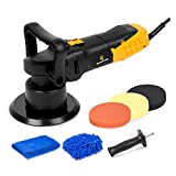 Buffer Polisher, 6 Inch Dual Action Polisher with Variable Speeds, Detachable Handles, Polishing Pads for Car Polishing, Sanding, Waxing, C P CHANTPOWER