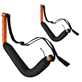 Kayak Storage Hooks – Wall Mount Garage Hangers with 125 lb Capacity for Kayaks or Paddleboards by Rad Sportz, Orange