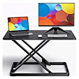 ErGear Standing Desk Converter Height Adjustable Stand Up Desktop Riser, 28' Ergonomic Gas Spring Sit to Stand Workstation for Laptop and Monitor Home Office (EGSSD4)
