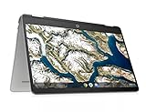 HP Chromebook x360 14-inch HD Touchscreen, 64GB eMMC, Intel Celeron N4020 2-in-1 Laptop (4GB RAM, USB-C, Wi-Fi, Webcam, SD Card Reader, Chrome OS) Silver, 14a-ca0036tg (Renewed)