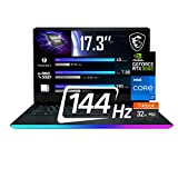 MSI GE76 Raider Gaming Laptop Intel Core i7-11800H, GeForce RTX 3060, 17.3' FHD 144HZ, 32GB RAM2TB NVMe SSD, Wi-Fi6, Windows 10