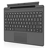 RENAISSER Pelican K8 Keyboard for Surface Pro 9/8/X, Designed in Houston, Hidden Charging Port, Pen Slot for RENAISSER Pens, Smart Power Management, Backlight, Original Surface Pro Keyboard Layout