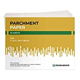 Rosineer 10'x7' Parchment Paper, Non Stick, Pre-Cut, 50 Sheet