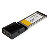StarTech.com 2 Port ExpressCard 1394b FireWire Laptop Adapter Card - Texas Instruments FireWire Card - ExpressCard FireWire 800 (EC1394B2)