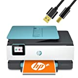 H-P Wireless Color All in one Inkjet Printer for Home and Office - Print, Scan, Copy, Fax with Auto Document Feeder, 2-Sided Printing and Self-Healing Wi-Fi with 6 ft NeeGo Printer Cable