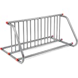 59-3/4'L Grid Bike Rack, Double Sided, Powder Coated Steel, 10-Bike Capacity