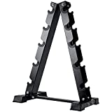 AKYEN A-Frame Dumbbell Rack Stand Only, 5 Tier Weight Rack for Dumbbells (570 Pounds Weight Capacity)