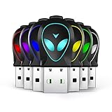 Giguid USB Mouse Jiggler Undetectable Auto Clicker RGB Switchable with ON/Off Button Mouse Mover Plug & Play (ROBYMICE Series, 1 Item)