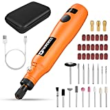 HARDELL Cordless Rotary Tool, 3-Speed and USB Charging Rotary Tool Kit, Multi-Purpose 3.7V Power Rotary Tool for Sanding, Polishing, Drilling, Etching, Engraving, DIY Crafts