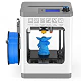 WEEFUN Mini 3D Printer, FDM 3D Printer with Resume Printing Function Quick Guide Fully Assembled Fully Open Source, Auto Leveling, Removable Flexible Magnetic Build Plate, Build Volume 100x120x100mm