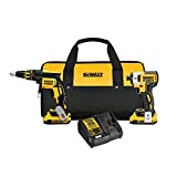 DEWALT 20V MAX* XR Drywall Screw Gun & Impact Driver Kit, 2.0-Amp Hour (DCK267D2)
