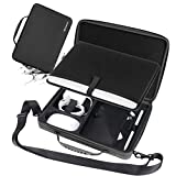 Smatree Hard Shell Carrying Case Compatible for 12-13.6inch MacBook Air 2022-2018/14inch MacBook Pro 2021/12.9 inch iPad Pro/13.5 Surface book 3/Pro8/ X/7, Laptop and Tablet Shoulder Bag (Black)