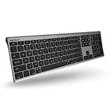 Macally Wireless Bluetooth Keyboard for Mac - Compatible Apple Keyboard Wireless for Mac iOS PC Android - Switch Between 3 Devices with Multi Device Mac Bluetooth Keyboard for MacBook Pro/Air, iMac