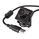 Arducam 1080P Low Light WDR USB Camera Module with Metal Case, 2MP 1/2.8' CMOS IMX291 160 Degree Ultra Wide Angle Mini UVC Webcam Board with Microphone