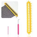 Coopay Scarf Loom Kit for Kids, Rectangular Knitting Board Looms with DIY Craft Crochet Needle and Plastic Needle, Easy to Follow, Creativity for Kids Beginner, Making for Scarf, Sweater, Shawl, Hat