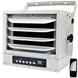 AKUSAKO Garage Heater with Remote - Digital Fan-forced Ceiling Mount Heater with Electric Control, 12H Timer,240V, Thermostat, Workshop Heaters for Warehouse, Greenhouse, Large Area Wall Heater