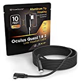 PowerSource 10ft Long Oculus Quest 1 & 2 Link Cable for High Speed Data Transfer & Charging, USB-C for Gaming Laptops & PCs, Aluminum Shell, Provides MAXIMUM Data Transfer Rates for Oculus