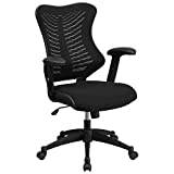 Flash Furniture High Back Designer Black Mesh Executive Swivel Ergonomic Office Chair with Adjustable Arms
