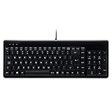 Perixx PERIBOARD-220 Wired USB Keyboard - Compact Size - 398x145x30 mm - US English Layout (11502)