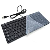 Mini Wired Keyboard(Korean-English) Ultra Thin and Light Portable 78 Keys Small USB Multimedia Desktop, Computer, Notebook, Laptop, Windows 7/8/10, Keyboard Protection Skin Included (Korean-English)