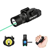 OLIGHT Baldr Pro R 1350 Lumens Magnetic USB Rechargeable Tactical Flashlight with Green Beam and White LED Combo, Rail Mount Weaponlight Compatible with 1913 or GL Rail, Built-in Battery (Black)