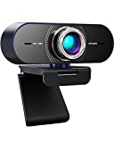 IFOAIR HD 1080P Webcam with Microphone, Pro Streaming Webcam with 6 Layer Anti-Glare Lens 110 Degree Wide Angle Calling View Video for Windows Mac Conferencing Gaming Xbox Skype OBS Twitch YouTube