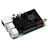GeeekPi Raspberry Pi 4 Fan Heasink, Raspberry Pi Aluminum Heatsink Cooling Kit for Raspberry Pi 4B/3B/3B+ (B Plus)