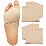 ZenToes Metatarsal Pads Men Women - 2 Pairs Ball of Foot Cushions (Small, Beige)