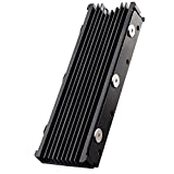 QIVYNSRY M.2 Heatsink NVMe 2280 PS5 SSD Heat Sink Computer PC PCIE M2 SSD Cooler for Samsung 980 970 EVO Plus SN850 SN750 SN570 Firecuda 530, Black