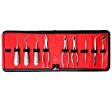 Surgicalonline 9 Pcs Basic Dental Surgery Extracting Extraction Forceps Elevators Set Kit