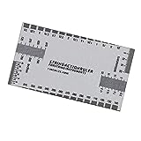 DGQ Guitar String Action Ruler Gauge Tool Guitar Set Up Tool Kit Luthier Measuring Kit for Electric Bass and Acoustic Guitar