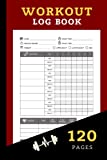 Workout Log Book: Gym Weight Lifting Log Book and Workout Journal for Bodybuilding Weightlifting & Home Workout Motivation | Gym Planner Exercise ... Book Gifts) | Red Black Design 120 Pages
