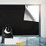 Vanten Portable Blackout Curtains,118' x 57' Blackout Shades Cut to Size to Fit Any Window, Black Out Curtains Easy to Stick On, Ideal for Temporary Blackout Shades for Baby Nursery, Bedroom, Travel
