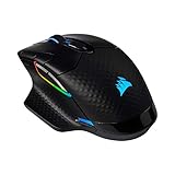 Corsair Dark Core RGB Pro, Wireless FPS/MOBA Gaming Mouse with SLIPSTREAM Technology, Black, Backlit RGB LED, 18000 DPI, Optical,CH-9315411-NA (Renewed)