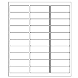 9527 Product 30 up 1 x 2-5/8 Sticker Labels Shipping Address Labels SKU Labels for Laser/Ink Jet Printer,100 Sheets,Total 3000 Labels