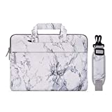 MOSISO Laptop Shoulder Bag Compatible with MacBook Pro 15 inch A1990 A1707, 15 Surface Laptop 4/3, 2020 Dell XPS 15, HP Chromebook 14, Painting Marble Carrying Briefcase Sleeve Case