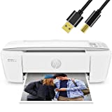H -P DeskJet Wireless Color Inkjet Printer All-in-One with LCD Display - Print Scan Copy and Mobile Printing Ultra Compact with 6 ft NeeGo Printer Cable