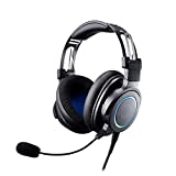 Audio-Technica ATH-G1 Premium Gaming Headset for PS5&Xbox Series X, Laptops, and PCs, with 3.5 mm Wired Connection, Detachable Mic, Black