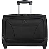 MATEIN Rolling Laptop Bag, 17 inch Wheeled Briefcase for Men Women, Waterproof Roller Work Bag Carry on Luggage Case with 2 Wheels, Overnight rolling Computer Bags for Business Travel School, Black