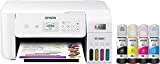 Epson EcoTank ET-28 Series Wireless Color All-in-One Cartridge-Free Supertank Printer with Scan and Copy, The Ideal Basic Home Printer, Mobile Printing, LCD Display, Voice-Activated, White